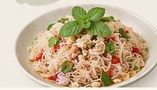 Spicy Glass Noodle Salad with Minced Pork